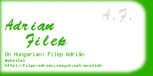 adrian filep business card